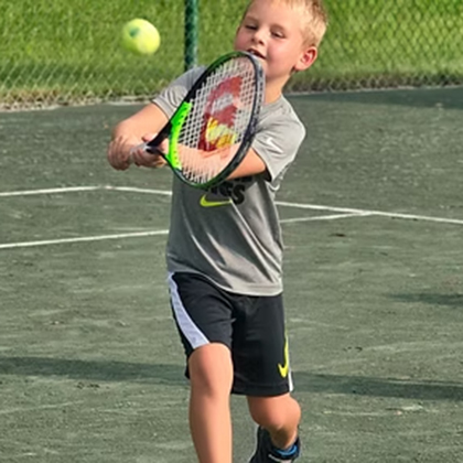 Courtside Tennis Club, Venice, Florida - boy playing tennis