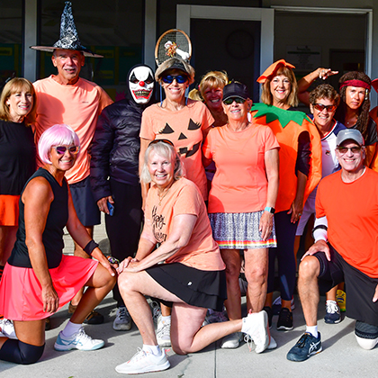 Courtside Tennis Club, Venice, Florida - Halloween fun