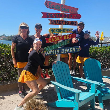 Courtside Tennis Club, Venice, Florida - fun at the beach