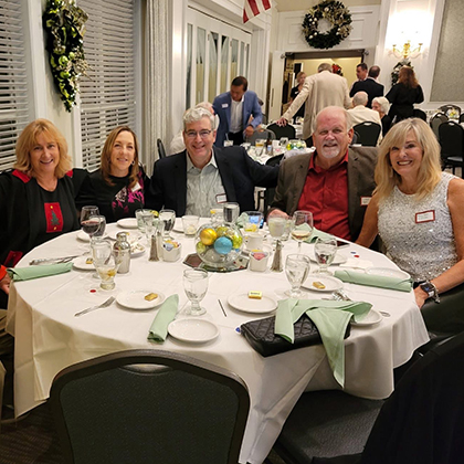 Courtside Tennis Club, Venice, Florida - members seated at dinner table