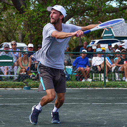 Lessons & Drills at Courtside Tennis Club in Venice, Florida - single player