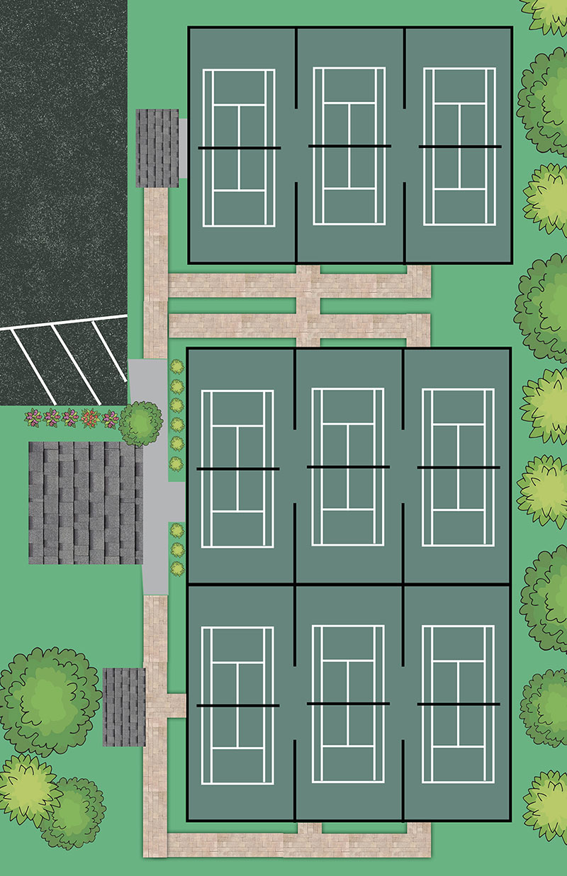 Courtside Pathways Project graphic